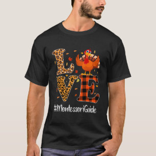 Camiseta Montessori Guide Love Thankmaking Leopard Turquia