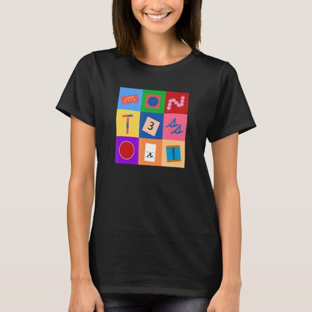 Camiseta Montessori Materiais (Frente)