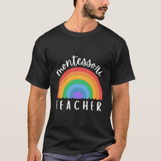 Camiseta Montessori Rainbow For Montessori Teacher Montesso