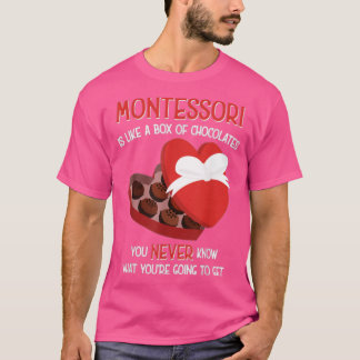 Camiseta Montessori School Teacher Day Gift Ki (Namorados d