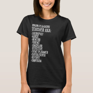 Camiseta Montessori Teacher