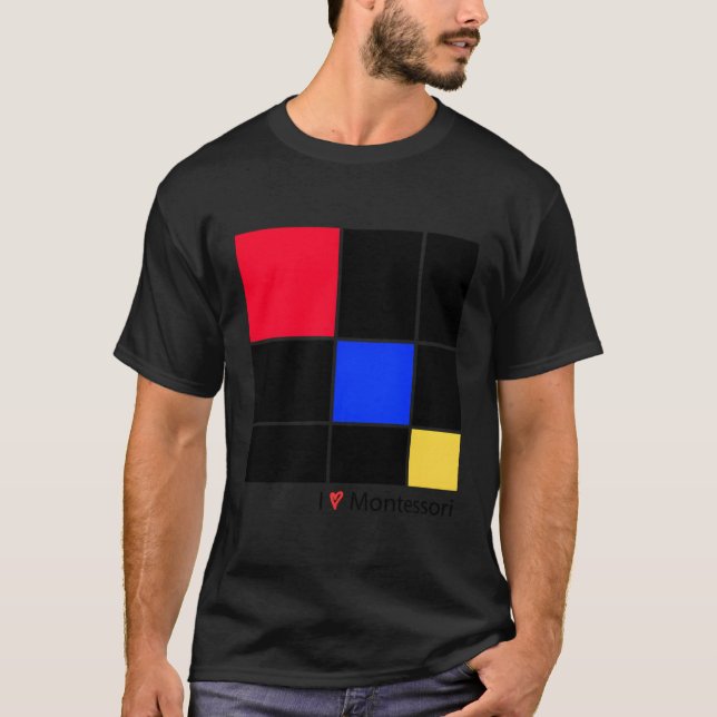 Camiseta Montessori Trinomial Cube - I He Montessori (Frente)
