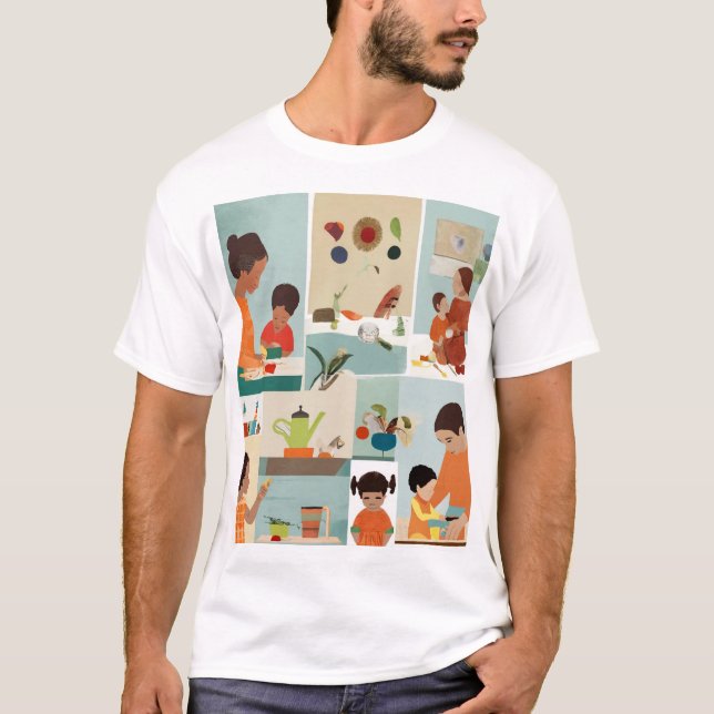 Camiseta Montessori: Uma Casa de Descoberta (Frente)