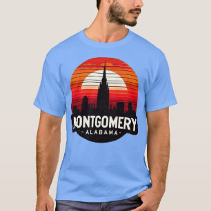 Camiseta Montgomery Alabama retro sunset vintage TSirt