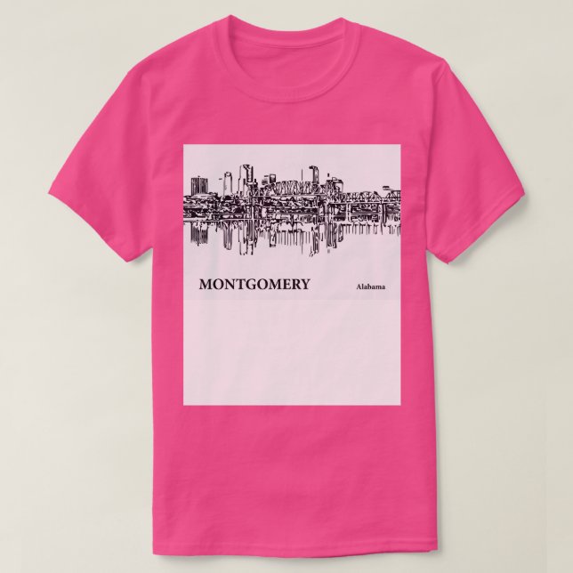 Camiseta Montgomery Alabama TShirt 4 (Frente do Design)