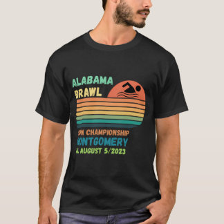Camiseta Montgomery Riverfront Boat Brawl Alabama Nadando