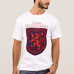 Camiseta Montgomery Tartan Scottish Xadrez Lion Rampant