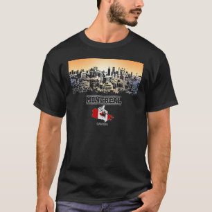 Camiseta montreal canada Skyline Vacation Souvenir