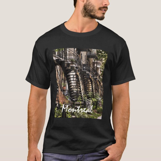 Camiseta Montreal Quebec Canadá Escava Foto (Frente)