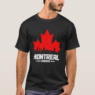 Camiseta Montreal Quebec Canada Maple Leaf Canadian Flag Sk