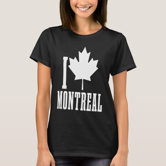 Camiseta Montreal Quebec Canada Maple Leaf Red Canadian Fla (Frente)