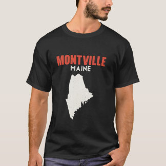 Camiseta Montville Maine EUA State America Viagem Mainer