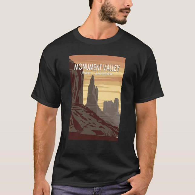 Camiseta Monument Valley Arizona Utah Vintage (Frente)