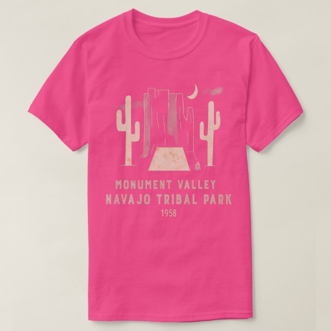 Camiseta Monument Valley Utah Arizona Backpacking Camp H (Frente do Design)