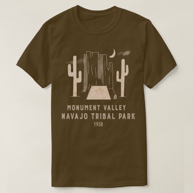 Camiseta Monument Valley Utah Arizona Backpacking Camp H (Frente do Design)