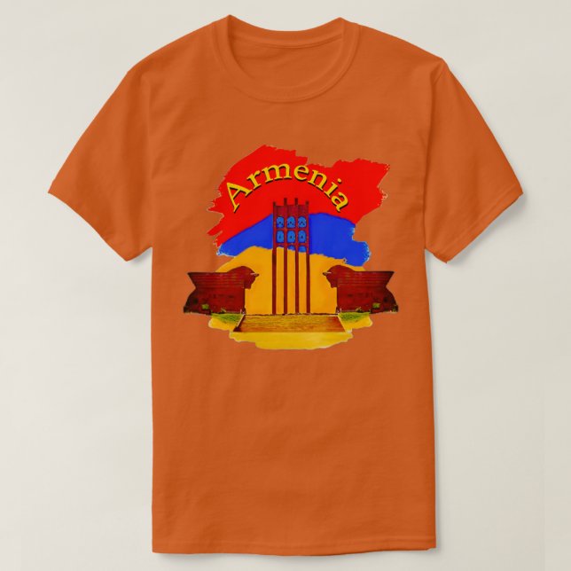 Camiseta Monumento de Independência Armênio (Frente do Design)
