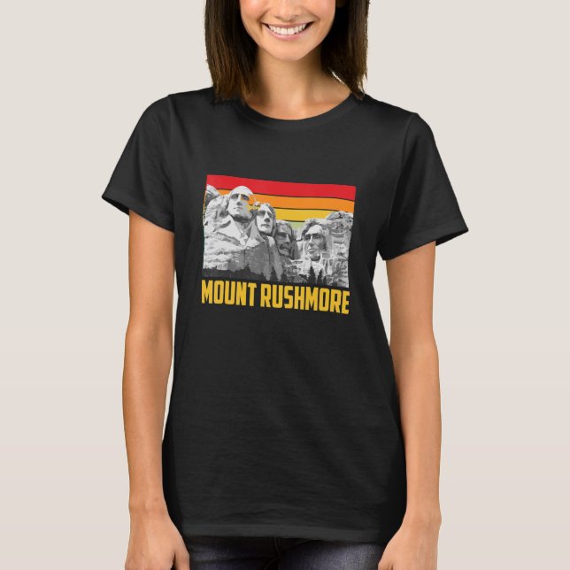 Camiseta Monumento Monte Rushmore Do Nacional De Dakota Do  (Frente)