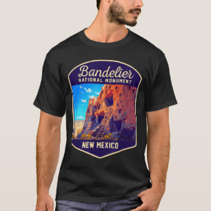 Camiseta monumento nacional bandelier novo méxico caminhada