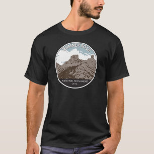 Camiseta Monumento Nacional Chimney Rock Colorado Vintage
