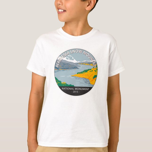 Camiseta Monumento Nacional da Montanha Berryessa Snow Vint (Frente)