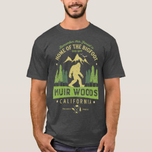 Camiseta Monumento Nacional de Muir Woods California Bigfoo