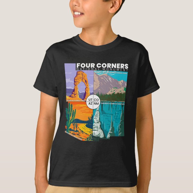 Camiseta Monumento Nacional de Quatro Cantos com Parques Na (Frente)