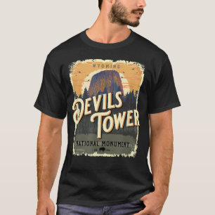 Camiseta Monumento Nacional Devils Tower Wyoming Vintage