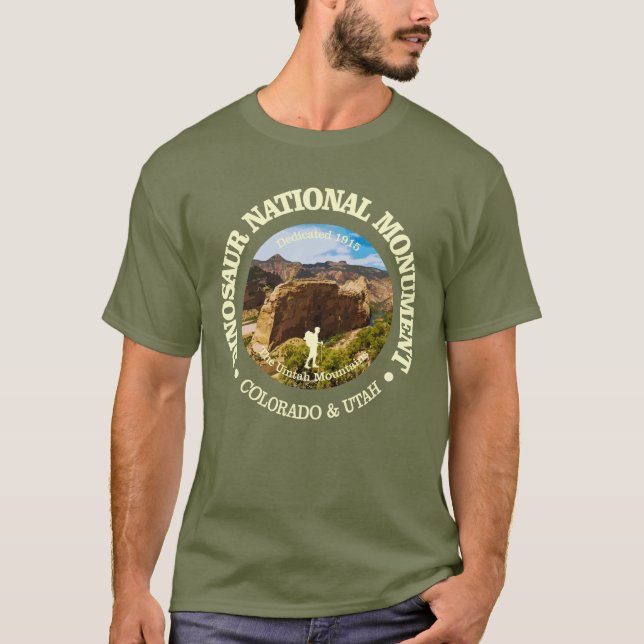 Camiseta Monumento Nacional do Dinossauro (NM) (Frente)