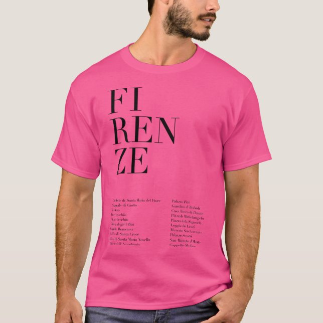 Camiseta Monumentos de Firenze (Frente)