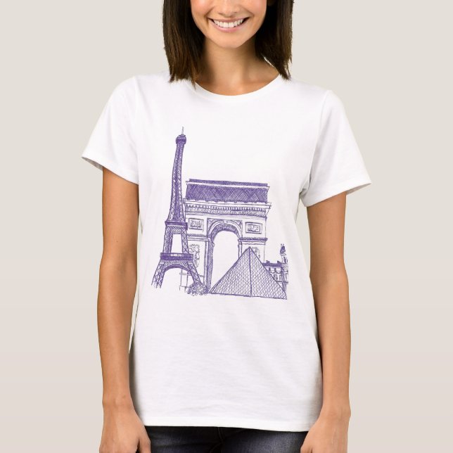 Camiseta Monumentos de Paris (Frente)