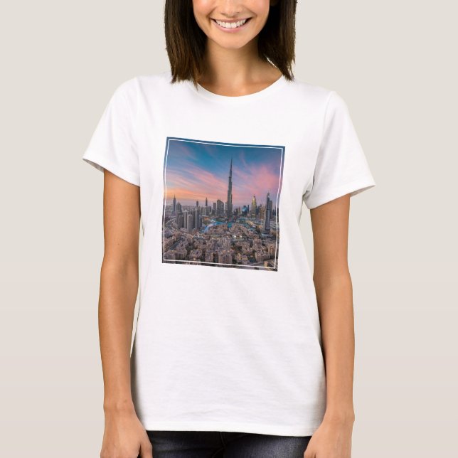 Camiseta Monumentos | Dubai Cityscape (Frente)