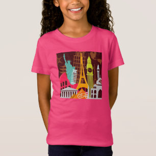 Camiseta Monumentos internacionais