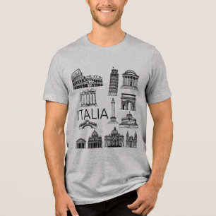Camiseta Monumentos italianos Itália