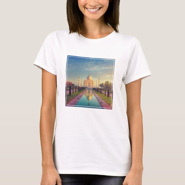 Camiseta Monumentos | Taj Mahal Colors (Frente)
