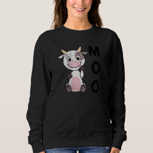 Camiseta Moo Bebê Vaca Campo Fazenda Vaca Animal