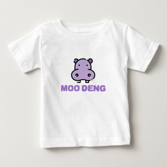 Camiseta Moo Deng Baby Hippo (Frente)