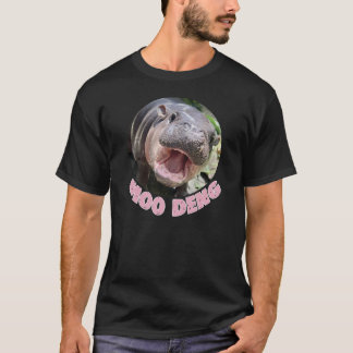 Camiseta Moo Deng Hippo, O Porco Bonito De Bebê