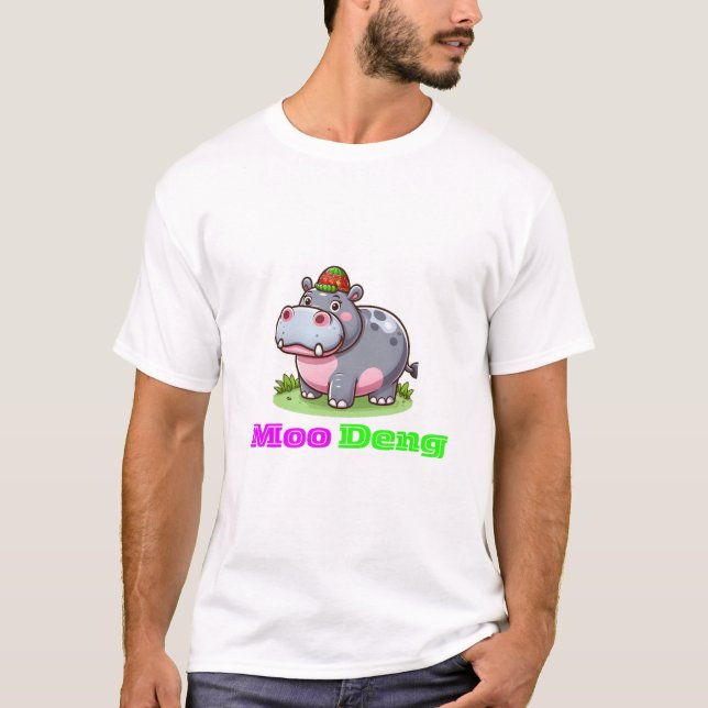 Camiseta Moo Deng (Hippo Tailandês) (Frente)