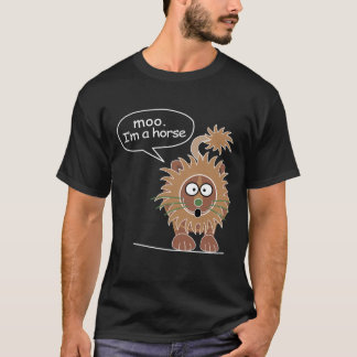 Camiseta Moo. Eu sou um cavalo