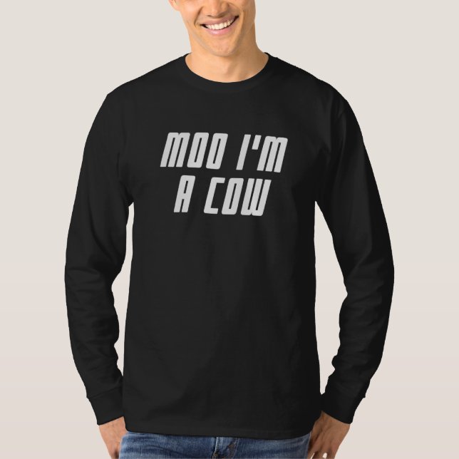 Camiseta Moo Eu sou uma vaca Fazenda (Frente)