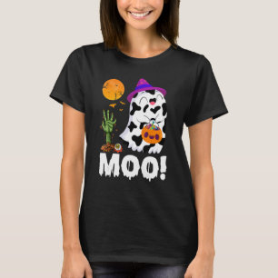 Camiseta Moo Ghost Cow & Witat Happy Halloween Costume