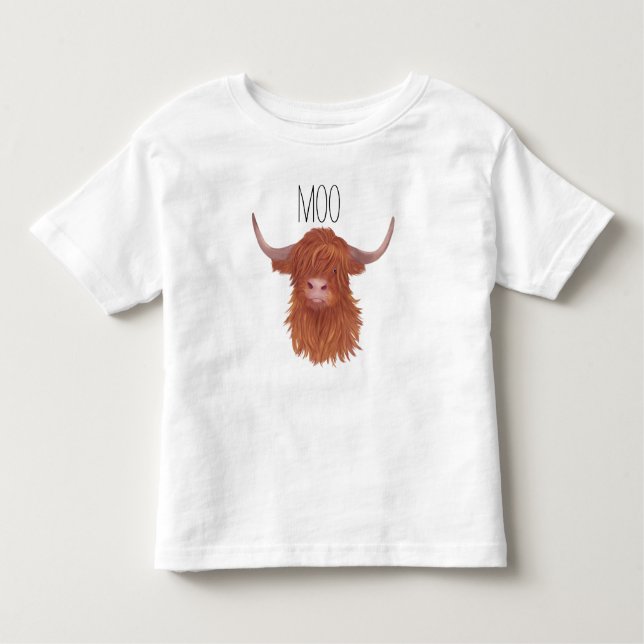 Camiseta Moo Highland Cow  (Frente)