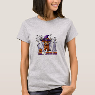 Camiseta Moo I quer dizer Boo Halloween Cows