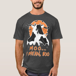 Camiseta Moo I Quer Dizer Boo Halloween Kids Costume Boo Gh