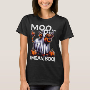 Camiseta Moo I Quero Dizer Boo Engraçado Vaca do Planalto n