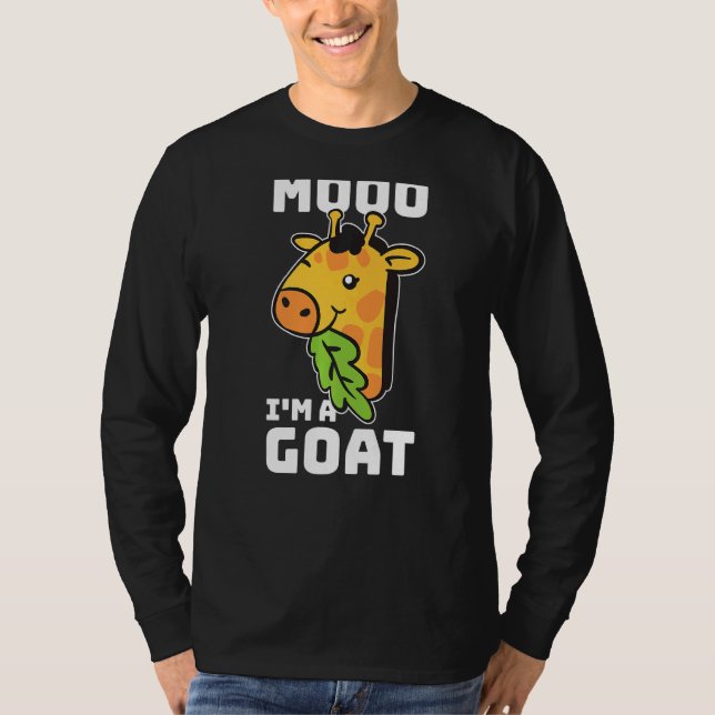 Camiseta Moo Im A Goat Giraffe 1 (Frente)