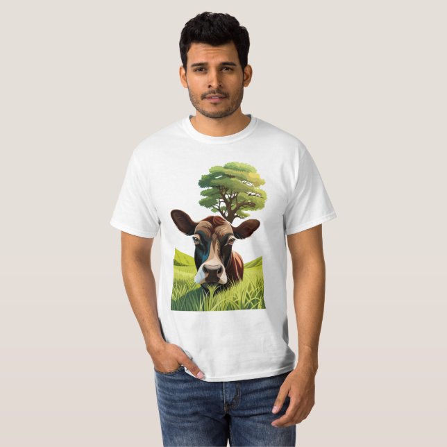 Camiseta Moo-ning para uma Massagem (Frente Completa)