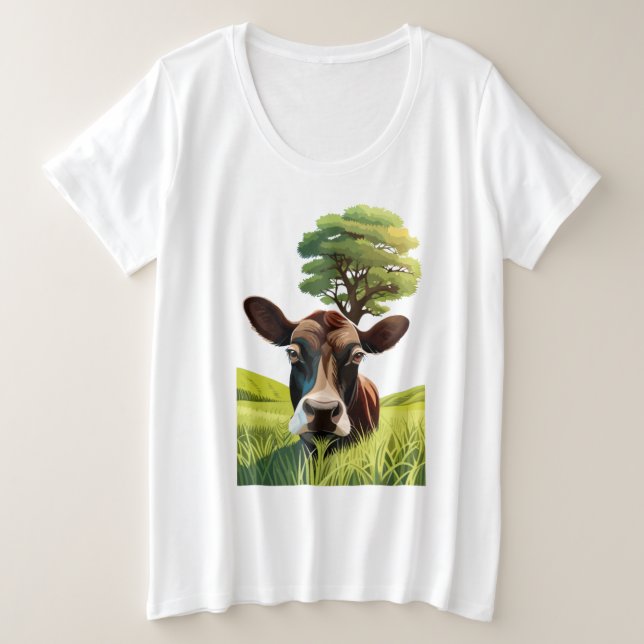 Camiseta Moo-ning para uma Massagem (Frente do Design)