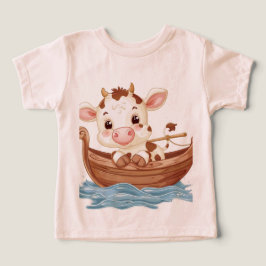Camiseta Moo Snuggles Bebê Vaca Tee