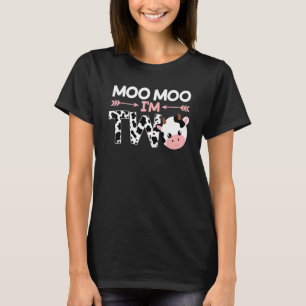 Camiseta Moo, sou dois amêndoas-de-borboleta, Fazenda-de-va